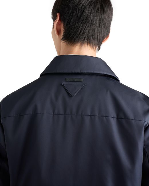 Prada Blue Re-Nylon Blouson Jacket for men