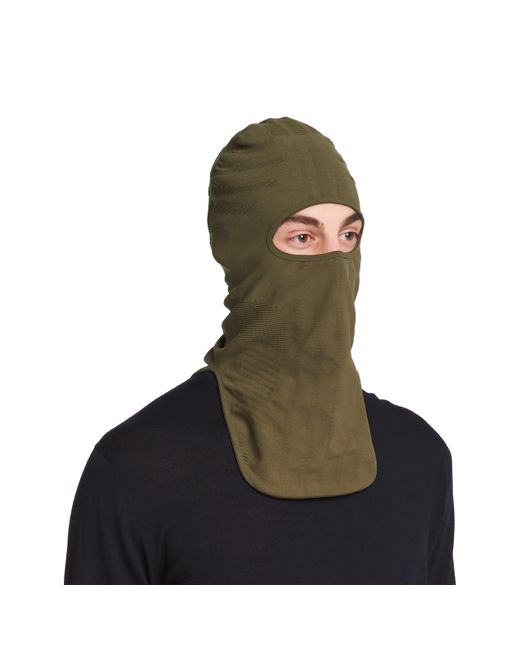 Prada Green Technical Knit Ski Mask for men