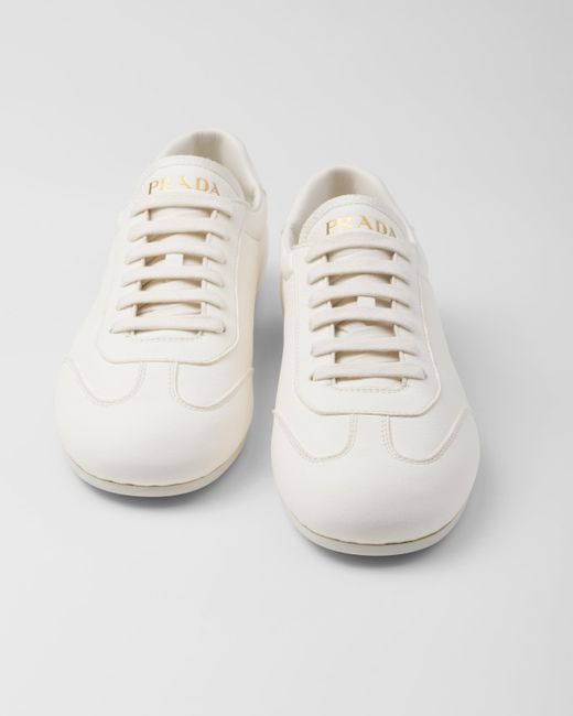 Prada White Leather Sneakers for men