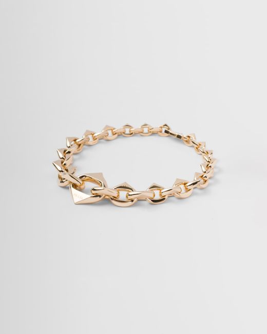 Prada Metallic Eternal Halskette Aus Gelbgold