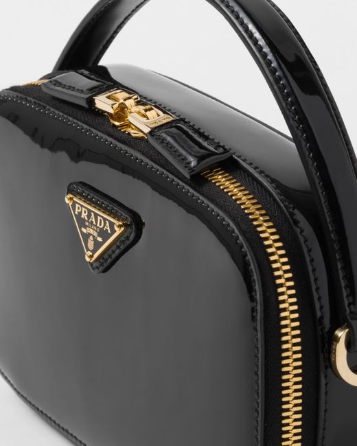 Prada Black Odette Patent Leather Mini-Bag