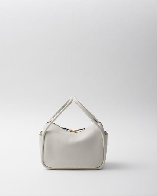 Prada White Darling Leather Handbag