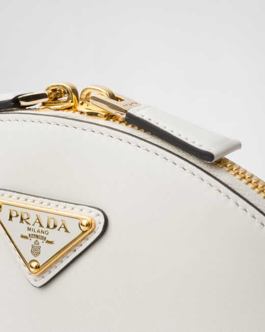 Prada White Leather Mini Shoulder Bag