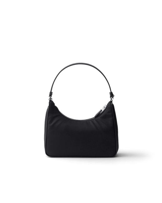 Prada Black Re-Edition 2005 Re-Nylon And Saffiano Mini Bag
