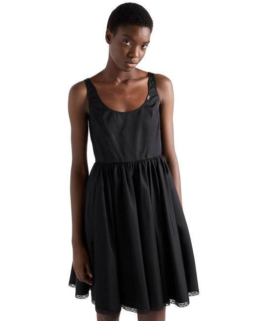Prada Black Re-Nylon Mini-Dress