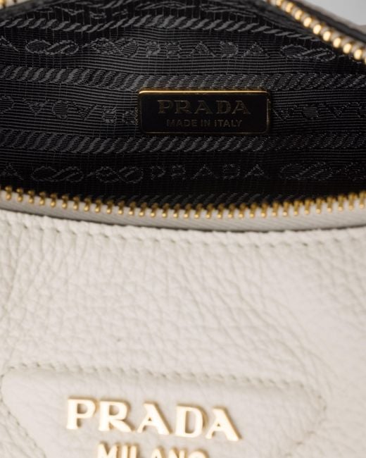 Borsa Small di Prada in White