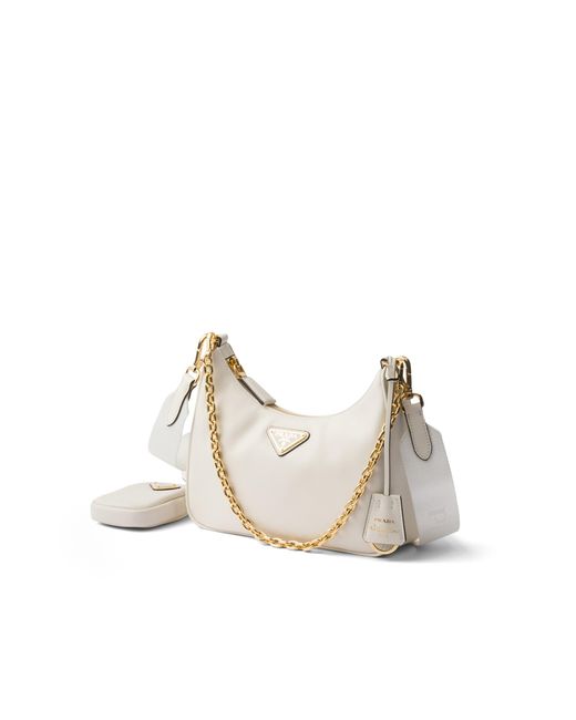 Prada Natural Re-Edition 2005 Leather Shoulder Bag