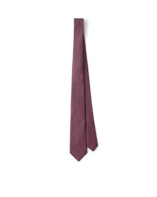 Prada Purple Silk Tie for men