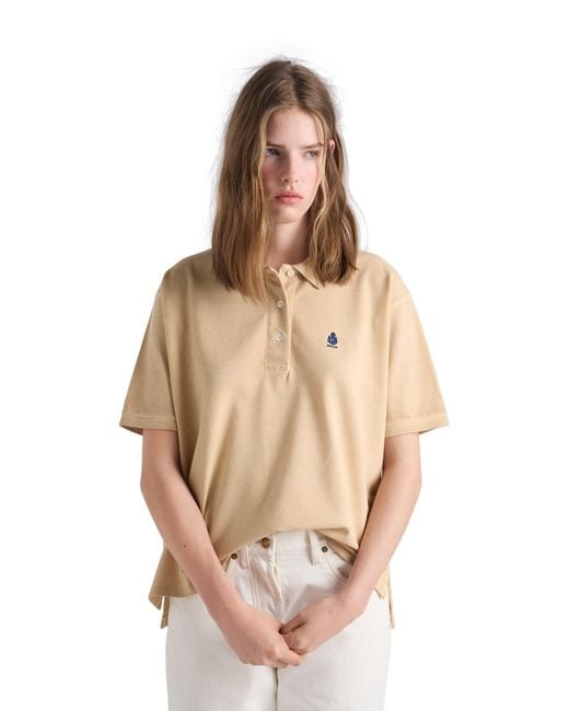 Prada Natural Piqué Polo Shirt