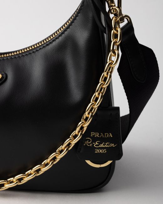 Prada Black Re-Edition 2005 Leather Bag