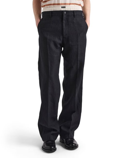 Prada Black Linen Pants for men