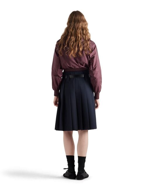 Cazadora Estilo Sobrecamisa De Re-Nylon Ligero, Mujer, Talla Prada de color Red