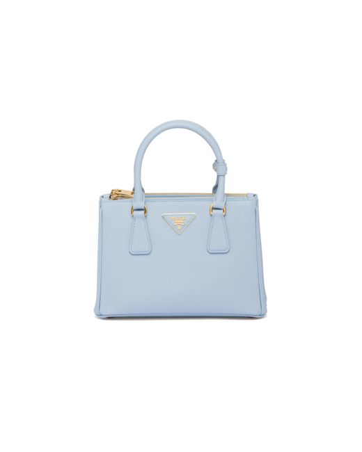 Prada Blue Small Galleria Saffiano Leather Bag