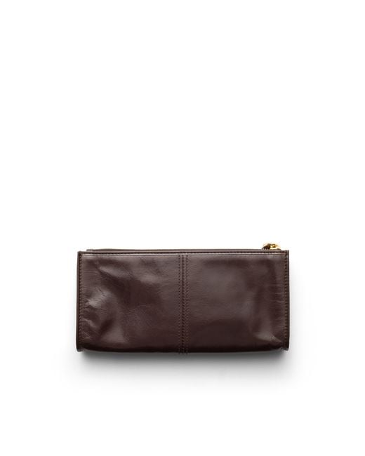 Prada Brown Leather Pouch