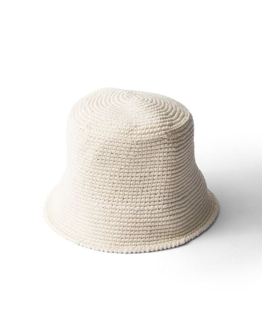 Cappello Da Pescatore di Prada in White
