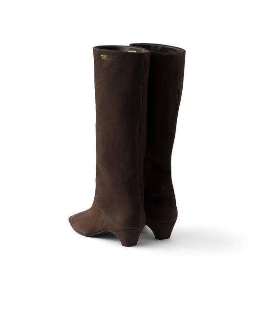 Prada Black Leather Boots