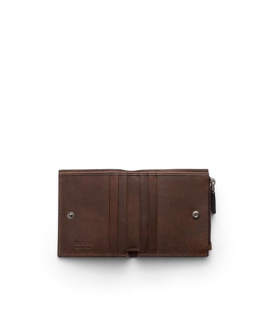 Prada Brown Small Leather Wallet for men