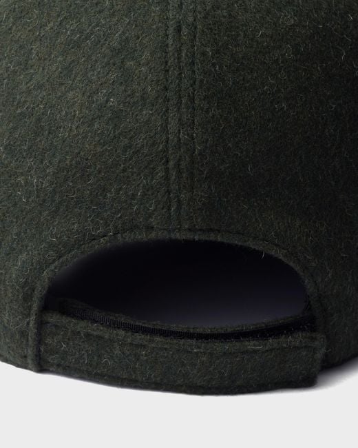 Prada White Loden Fabric Baseball Cap