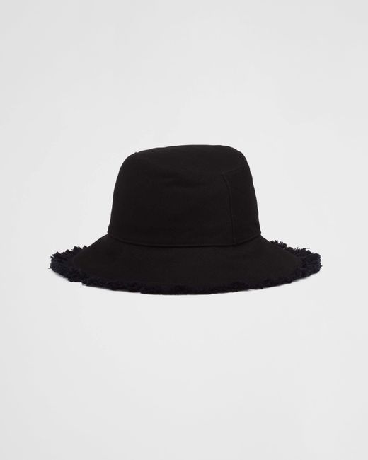 Prada Black Drill Hat