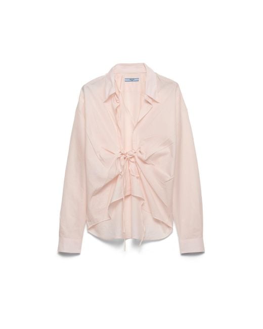 Camisa De Algodón, Mujer, Talla Prada de color Pink