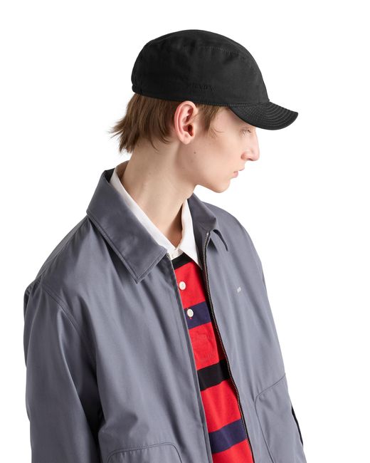 Prada White Cotton Baseball Cap for men