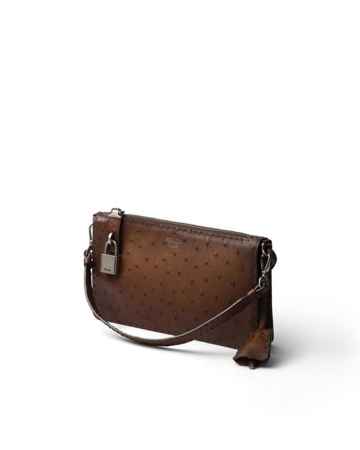 Mini Borsa di Prada in Brown da Uomo