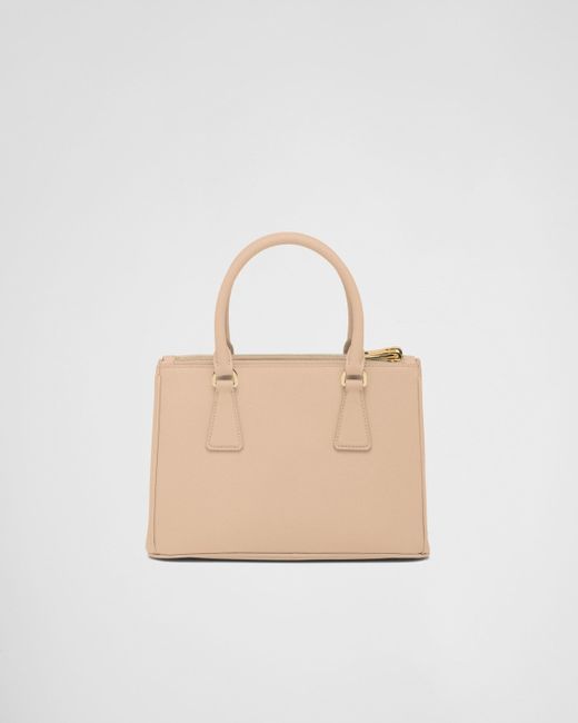 Prada Natural Small Galleria Saffiano Leather Bag
