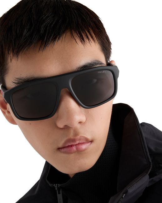 Prada Blue Linea Rossa Sunglasses for men