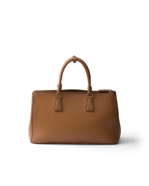 Prada Brown Galleria Large Leather Bag, Caramel