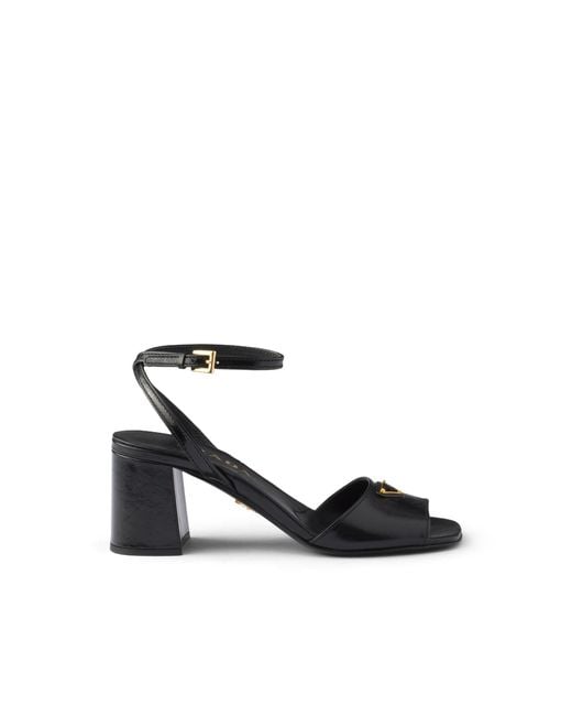 Prada White Leather Sandals