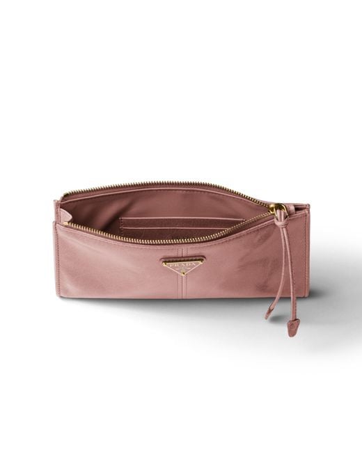 Prada Pink Leather Pouch