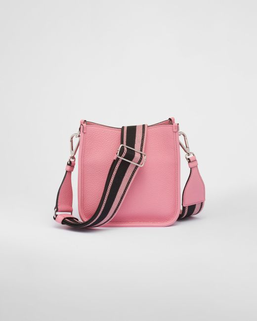 Prada Pink Leather Mini Shoulder Bag