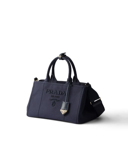 Borsa Jardinière Large di Prada in Blue