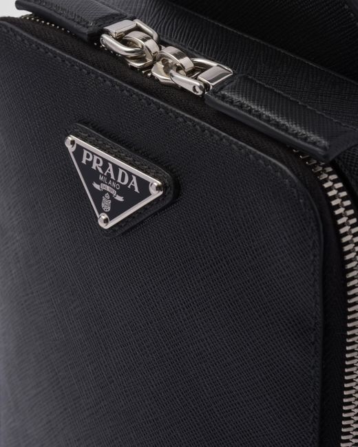 Prada Brique Tasche Aus Saffiano-Leder in Black für Herren