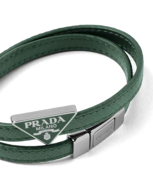 Bracciale di Prada in Black da Uomo