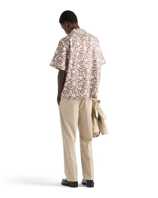 Prada Natural Cotton Pants for men