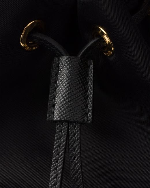 Prada Black Duet Re-Nylon Bucket Bag