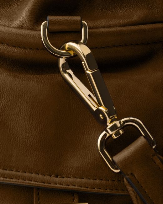 Prada Brown Explore Medium Nappa Leather Backpack, Caramel