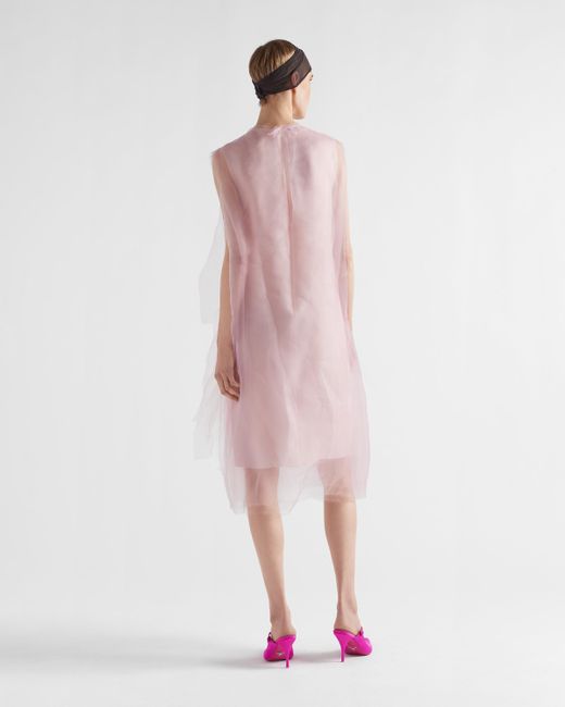Prada Pink Technical Voile Dress