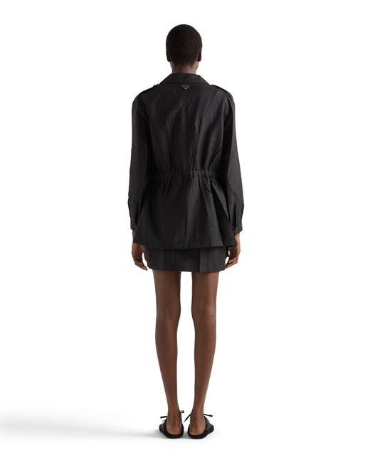 Prada Black Kid Mohair Miniskirt