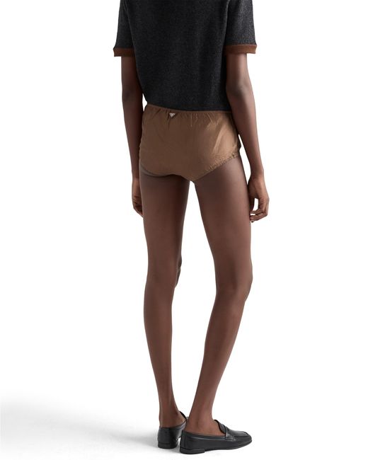 Prada White Taffeta Briefs