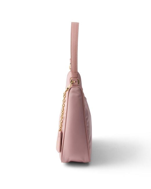 Prada Pink Re-Edition 2005 Re-Nylon And Saffiano Mini Bag, Pesco