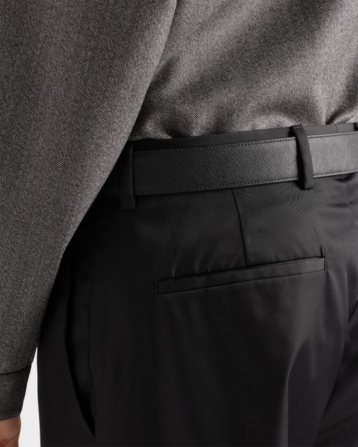 Pantalon En Re-Nylon Prada pour homme en coloris Black