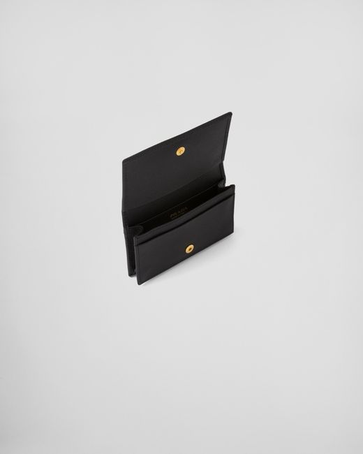 Prada White Saffiano Leather Card Holder
