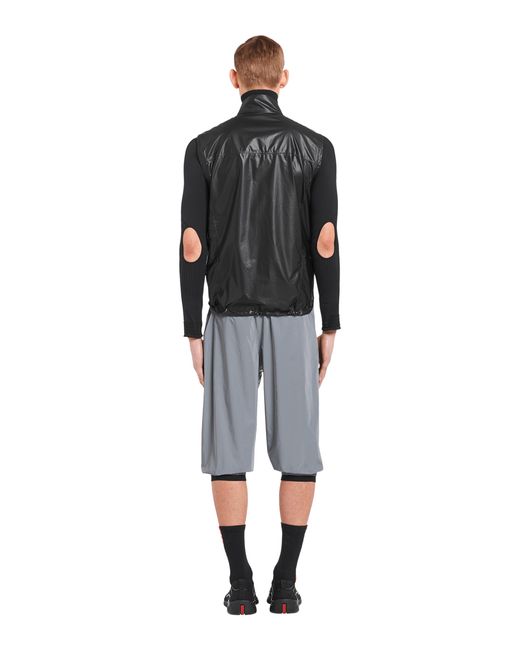 Prada Black Light Re-Nylon Vest for men