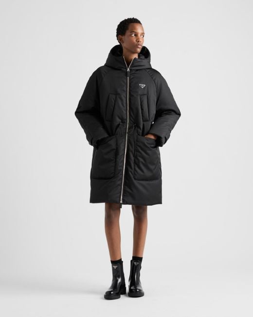 Prada Black Re-Nylon Down Coat