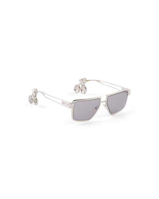 Prada White Runway Sunglasses