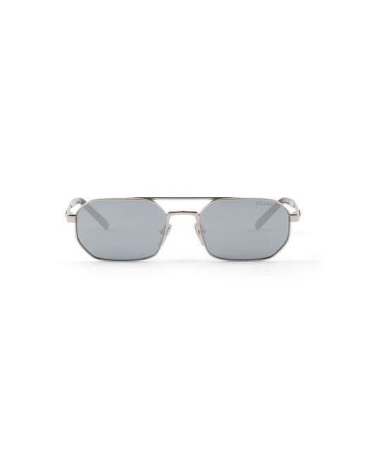 Prada White Sunglasses With Logo for men