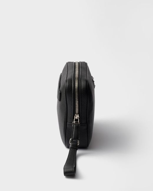 Prada Pouch Aus Leder in Black für Herren