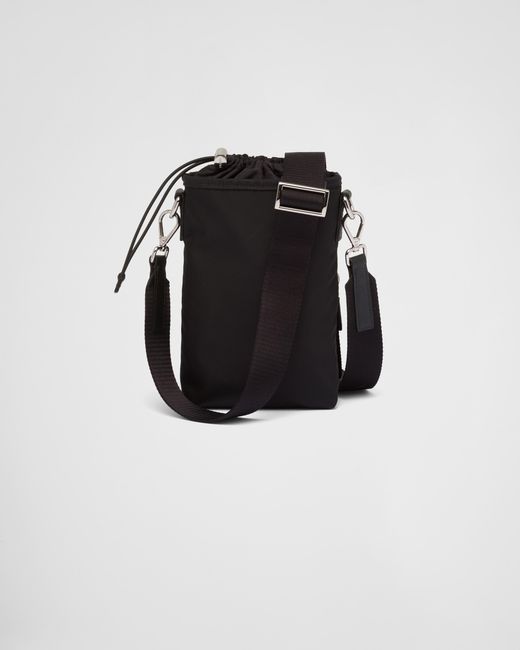 Prada Black Re-Nylon Smartphone Case for men